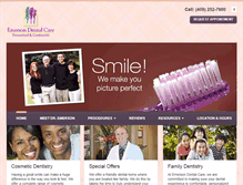 Tablet Screenshot of emersondentalcare.com